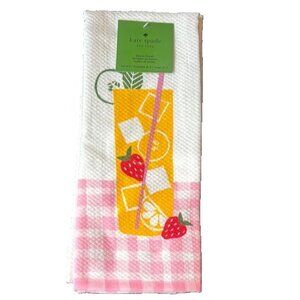 NWT 2-pk Kate Spade Strawberry Drink Kitchen Towels